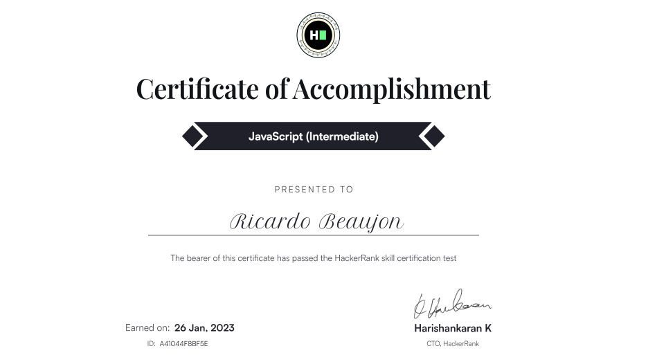 JavaScript (Intermediate)