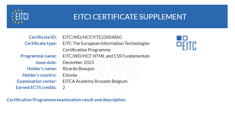 EITC/WD/HCF HTML and CSS Fundamentals